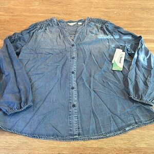 NWT Caffe Marrakesh Button down Shirt L